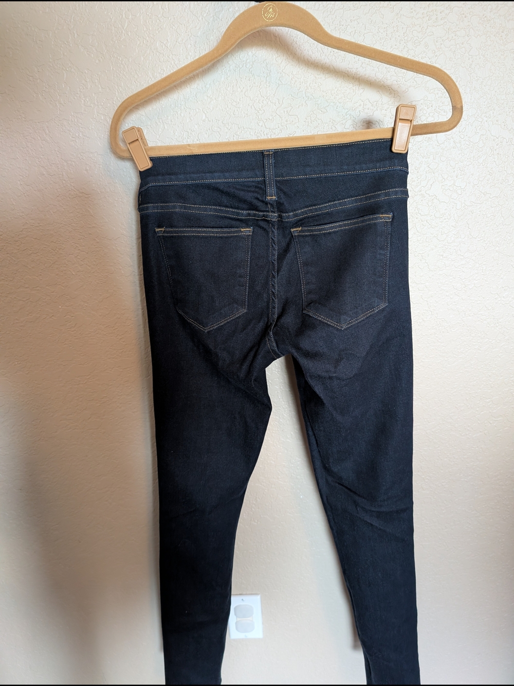 J. Crew Dark Wash Low Rise Stretch Waist Band - Picture 3 of 3